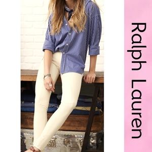 Ralph Lauren Cream Skinny Pants Size 4